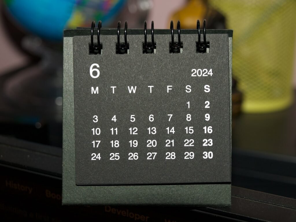 Photo Content calendar